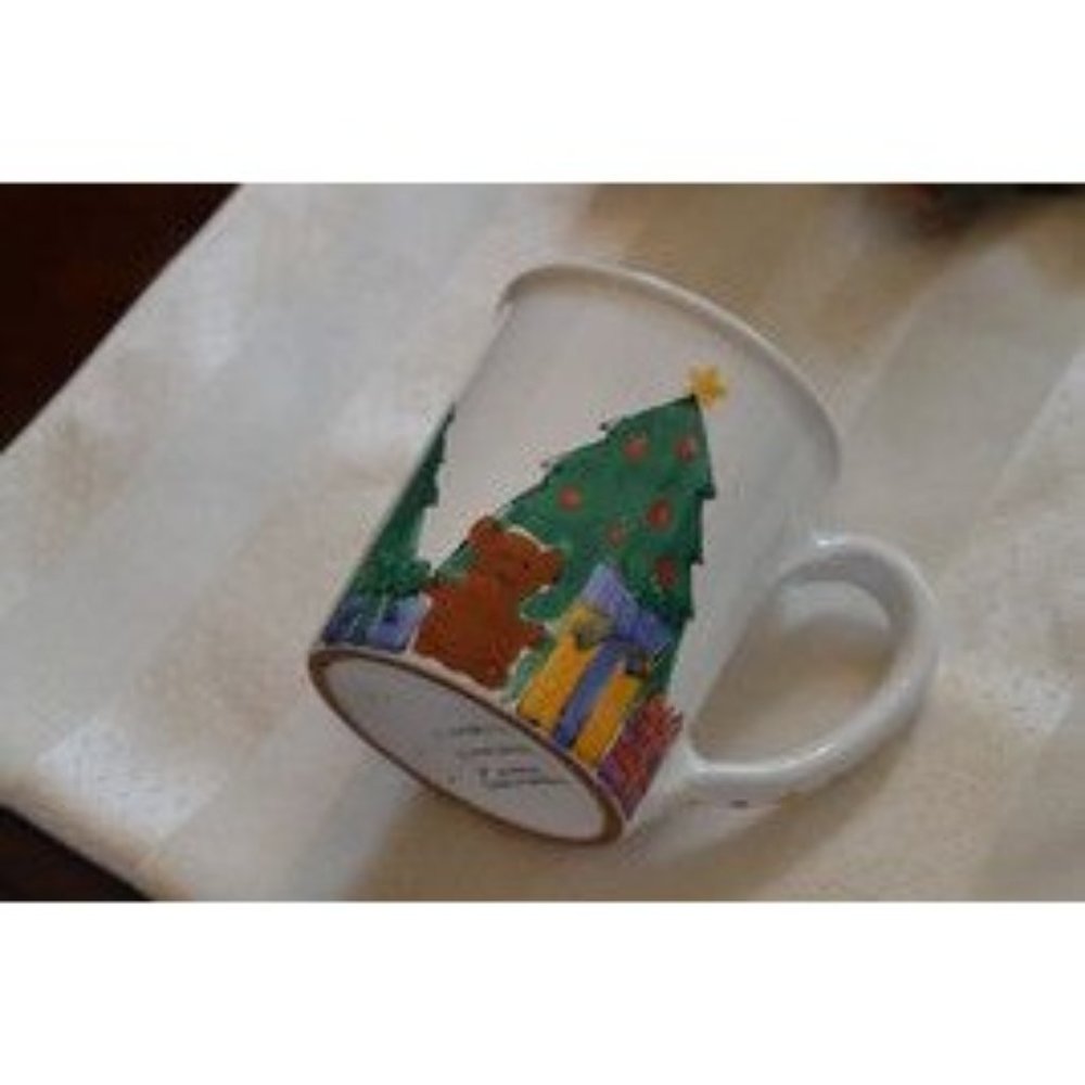 Starbucks Coffee Company Hungary Hand Painted Large Christmas Pottery Cup Mug